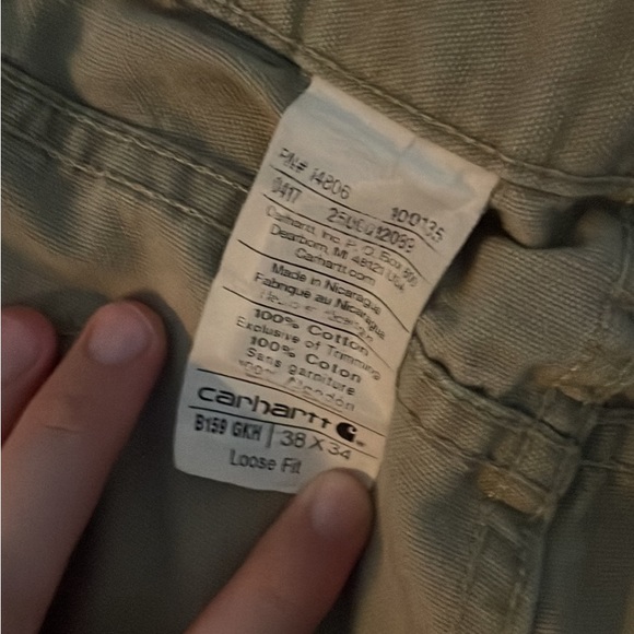 khaki carhartt carpenter pants - Picture 4 of 6